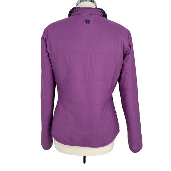 Mountain Hardwear Reversible Sherpa Fleece Womens Jacket Purple Blue Size Medium - Picture 6 of 16